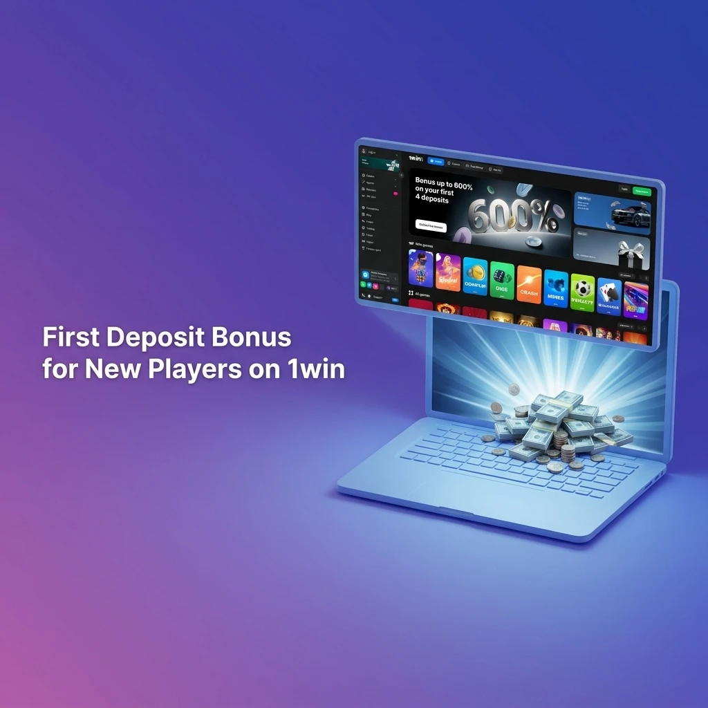 1win first deposit bonus for new players in India — 600% up to ₹1,80,000 plus 500 free spins