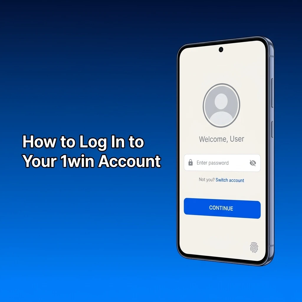 1win account login form showing credential entry fields for email, phone, or social account access