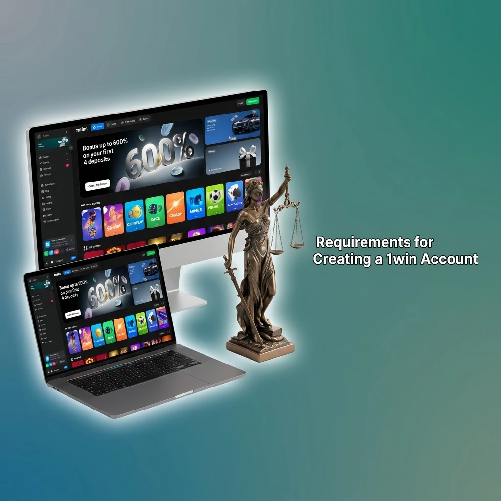 1win account creation requirements including age limit, valid ID, one account rule, and jurisdictional eligibility